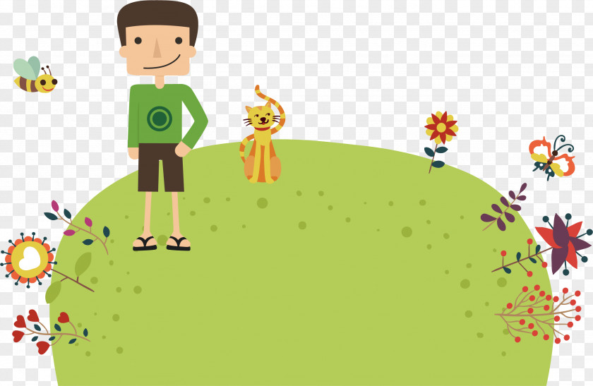 Creative Human And Animal Objects Family Euclidean Vector Object Happiness Animation PNG