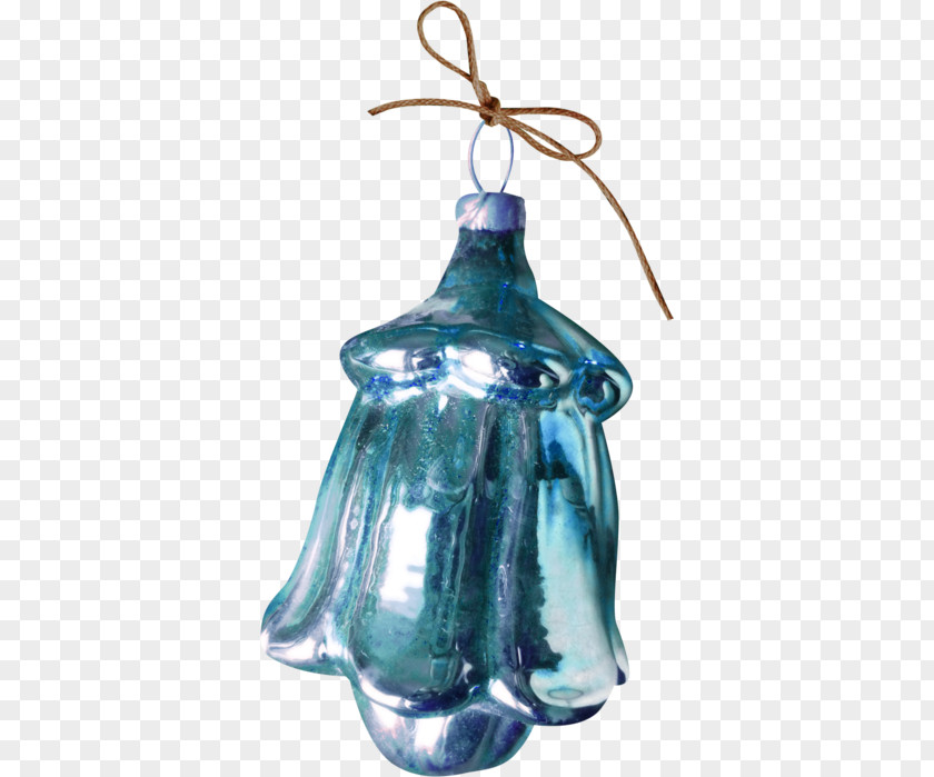 Glass Bottle Christmas Ornament PNG
