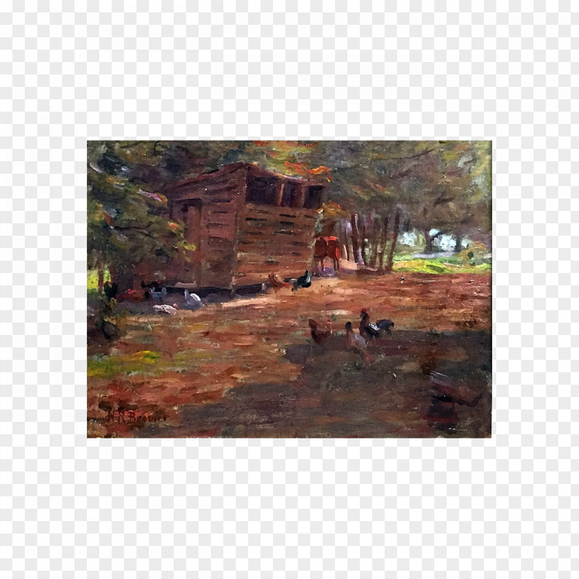 Painting Land Lot Landscape Tree Real Property PNG