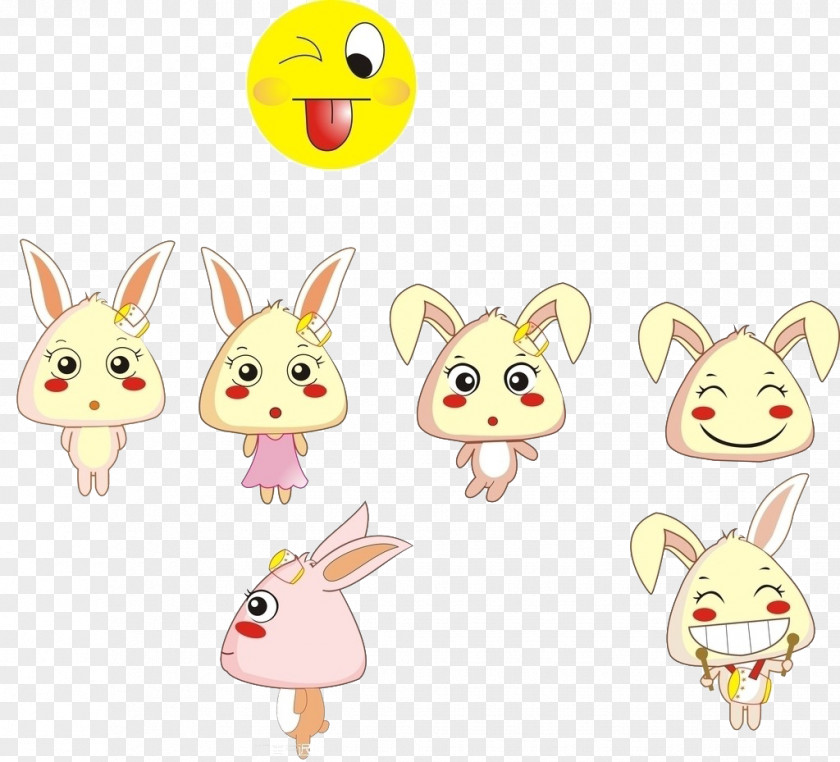 Rabbit Easter Bunny Cartoon Cuteness PNG
