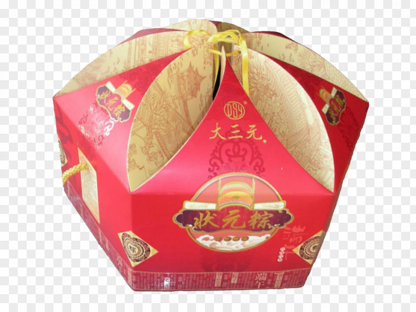 Red Gift Box Zongzi Mooncake Packaging And Labeling Dragon Boat Festival PNG