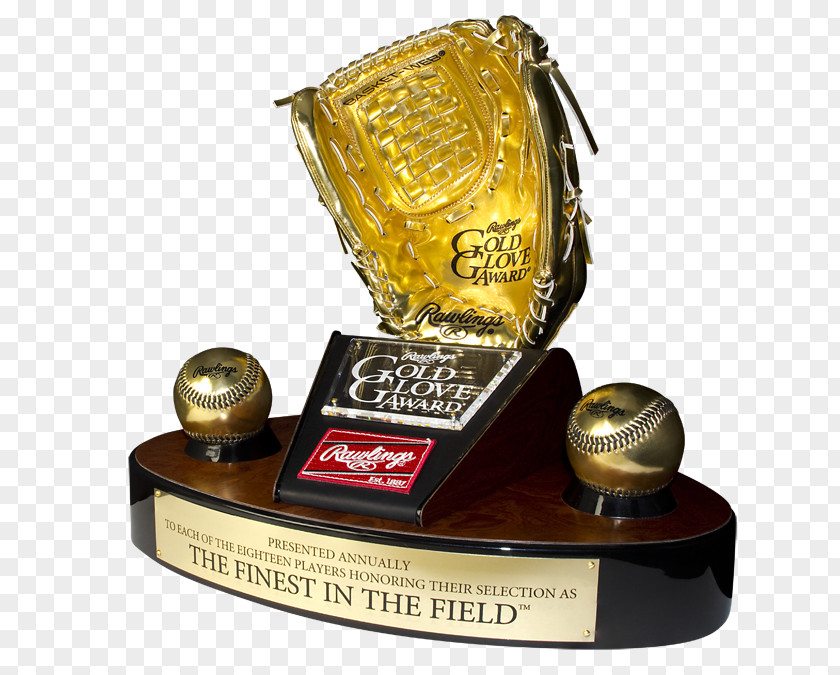 Trophy Rawlings Gold Glove Award Baseball PNG