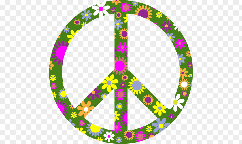 Circle Swoop Cliparts T-shirt Peace Symbols Flower Power PNG
