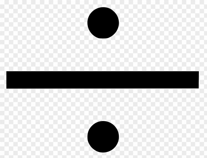 Divide Obelus Division Multiplication Sign Clip Art PNG