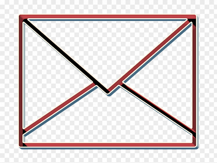 Parallel Triangle Envelope Icon PNG