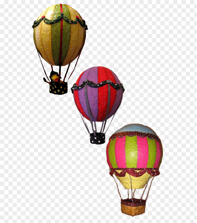 Retro Toys Hot Air Balloon Material Ballooning Flight Toy PNG
