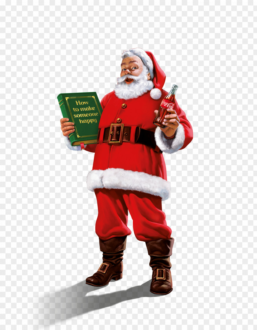 Santa Claus Coca-Cola Christmas Standee PNG