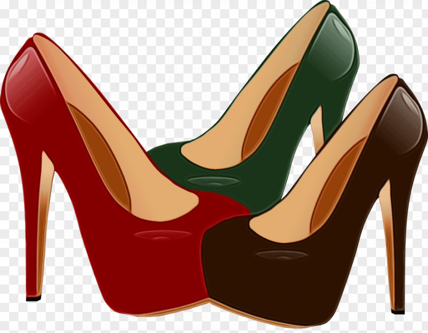 Shoe Court High Heels Footwear Basic Pump Red Leg PNG