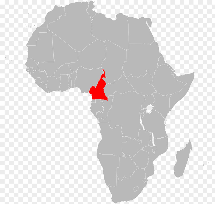 Africa Blank Map PNG
