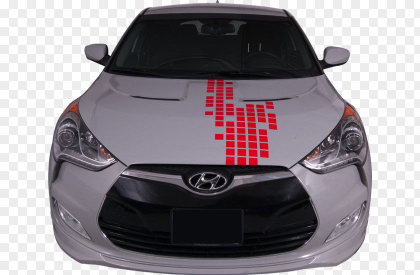 Car 2015 Hyundai Veloster Hood Decal PNG