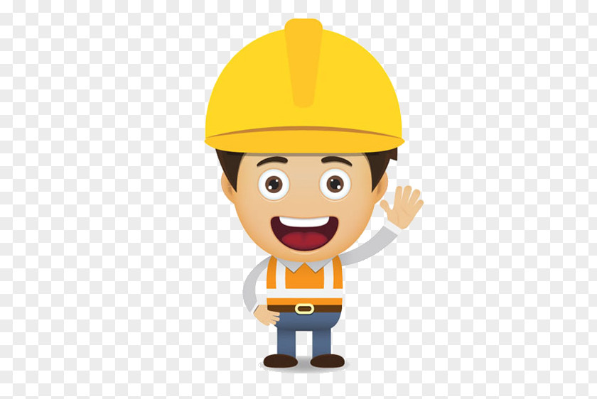 Construction Worker Cartoon Laborer Euclidean Vector PNG