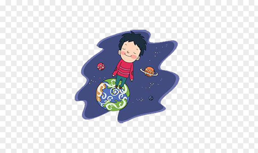 Dream Child Cartoon Boy Illustration PNG