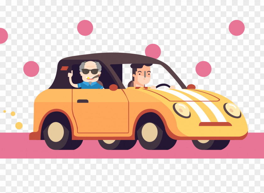 Flat Car Didi Chuxing Service Information Illustration PNG