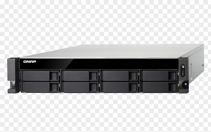 Network Storage Systems QNAP TS-853BU-RP 19-inch Rack Hard Drives RAID PNG