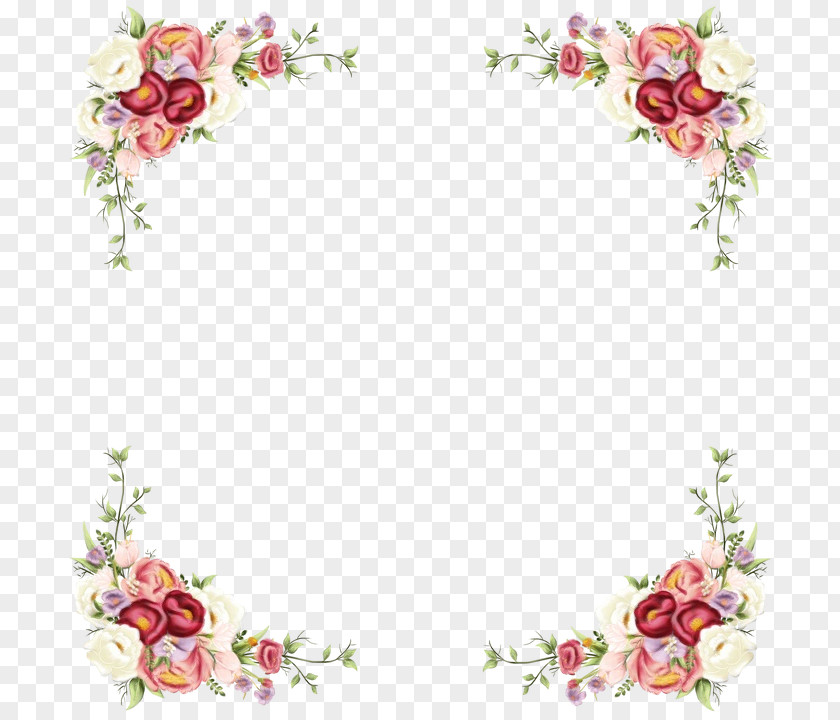 Pedicel Heart Flowers Wedding Invitation Watercolor PNG