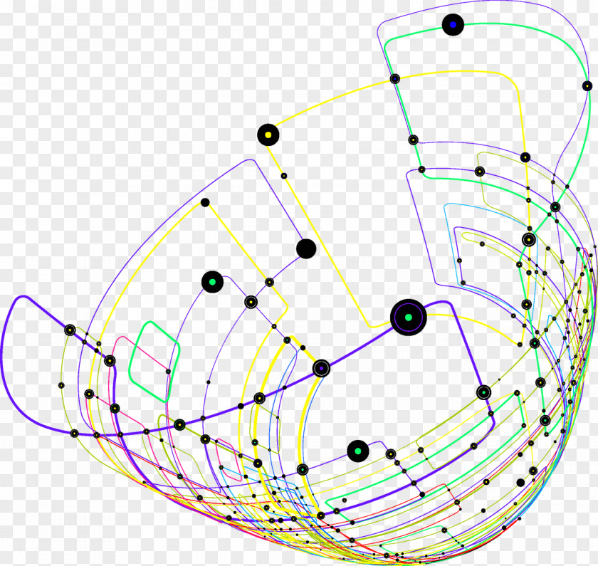 Colorful Lines Line Circle PNG