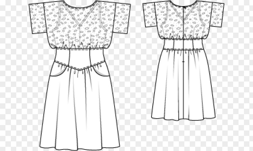 Dress Burda Style Magazine Skirt Pattern PNG