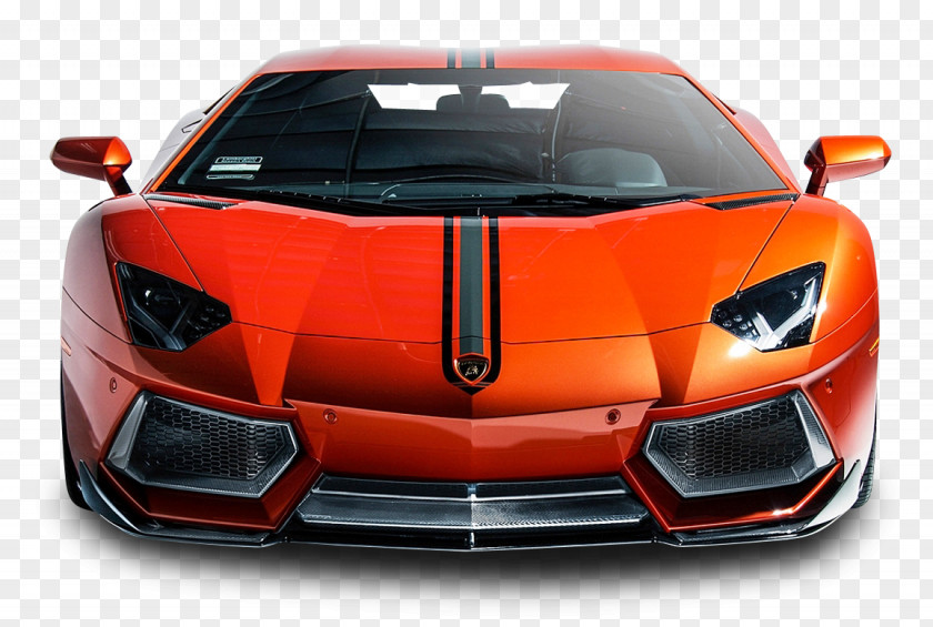 Lamborghini Aventador Coupe Front View Car Bumper Spoiler PNG