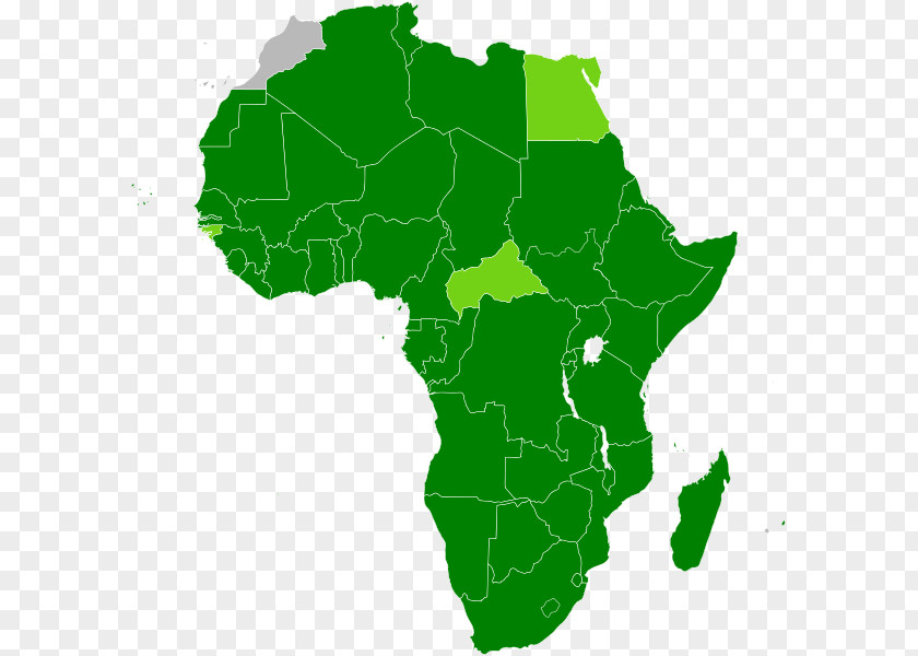 Africa Member States Of The African Union Economic Community Organisation Unity PNG