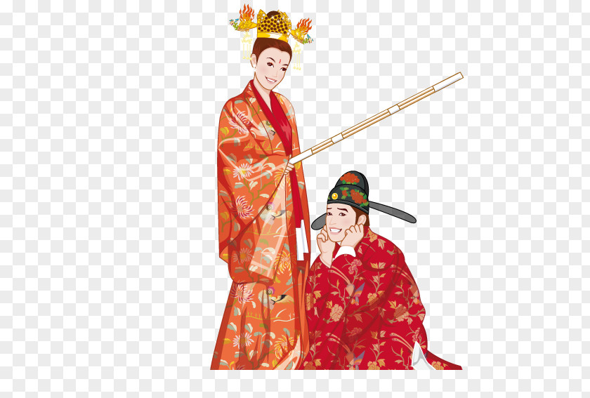 Bride And Groom Playing Wedding Bridegroom Chinese Marriage PNG