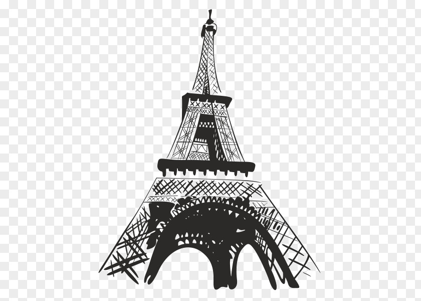 Eiffel Tower Landmark Spire Sticker PNG
