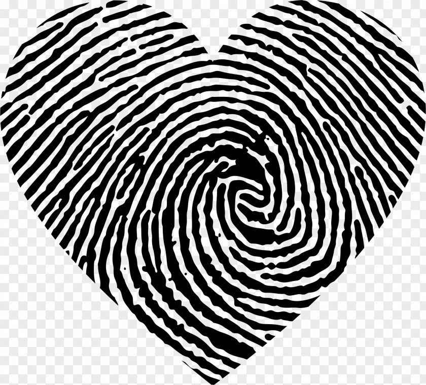 Finger Print Fingerprint Heart Stock Photography Clip Art PNG