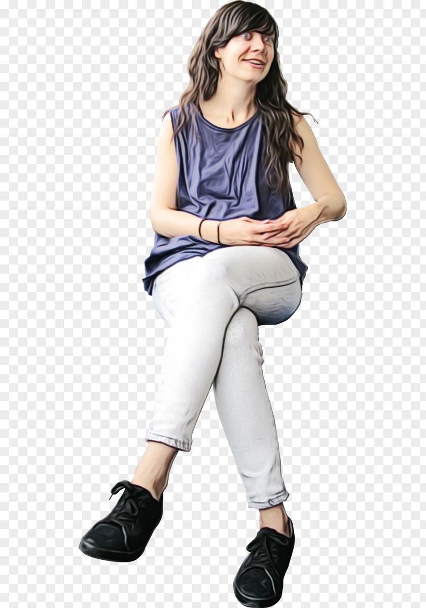 Jeans Joint Clothing White Leg Shoulder Footwear PNG