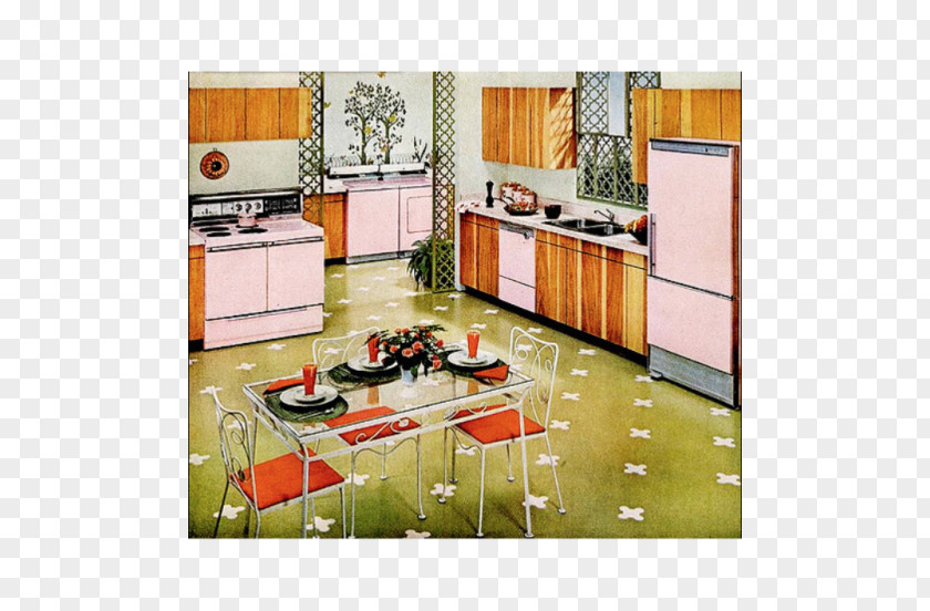 Kitchen Cabinet 1960s Table Interior Design Services PNG