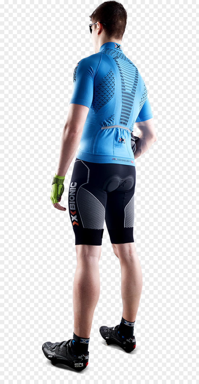 Natural Human Body Temps Men X-BIONIC Twyce Bicycle Cycling Pad Shorts Structure PNG
