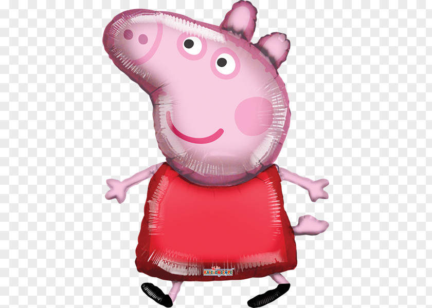 Pig George Toy Balloon Party PNG