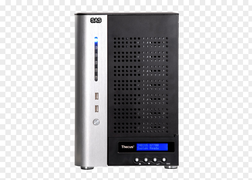 SATA 3Gb/sSerial Attached SCSI Network Storage Systems Origin Thecus N7700 Intel Core 2 Duo Technology N7700PRO NAS Server PNG