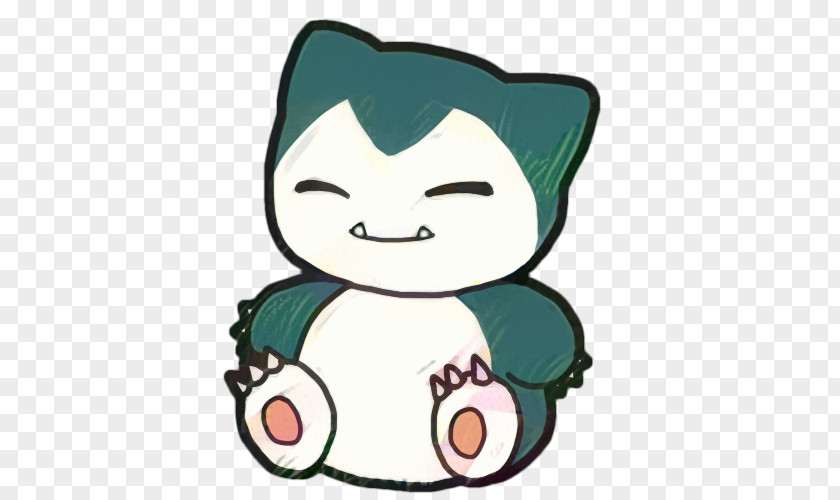 Smile Cheek Snorlax Green PNG