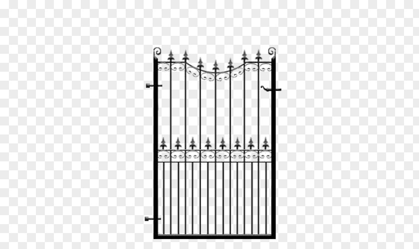 Steel Gate Wrought Iron Fence Metal PNG