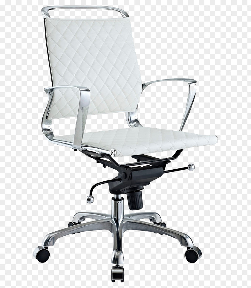 Study Seat Office Chair Leather Swivel PNG