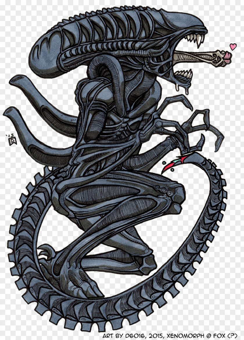 Xenomorph Alien Predator Woman PNG