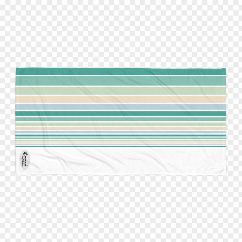 Beach Blanket Place Mats Textile Turquoise Line PNG