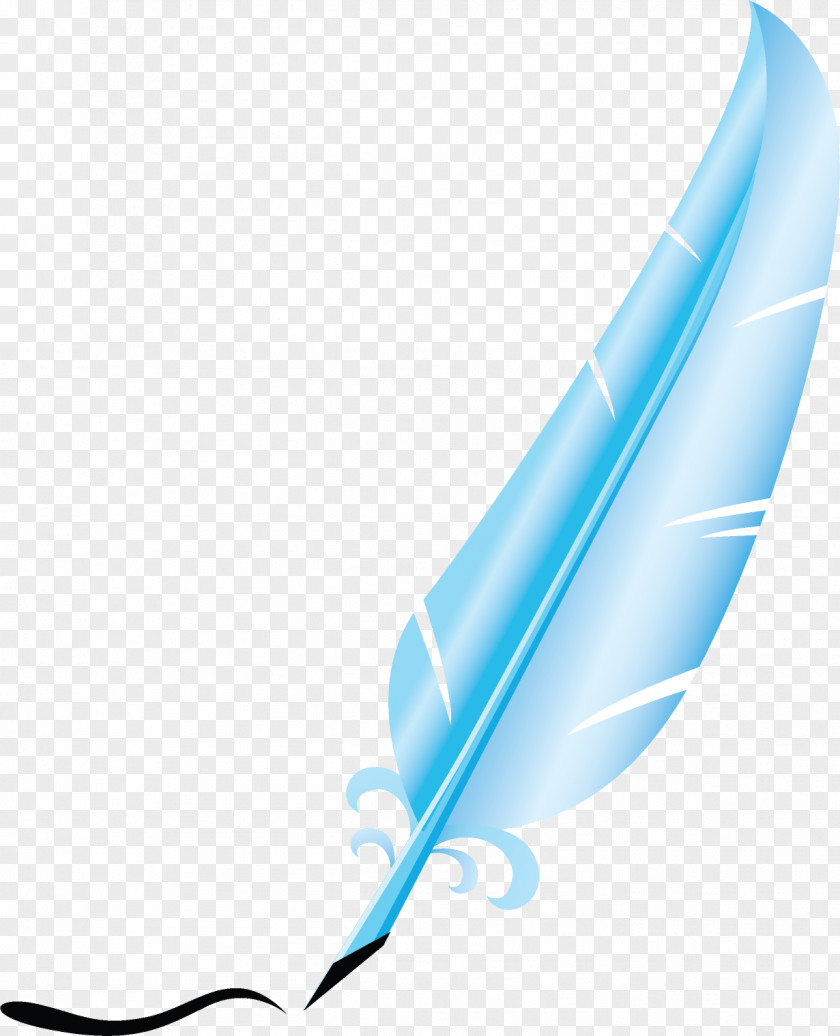 Feather Paper Pen Ink Brush PNG