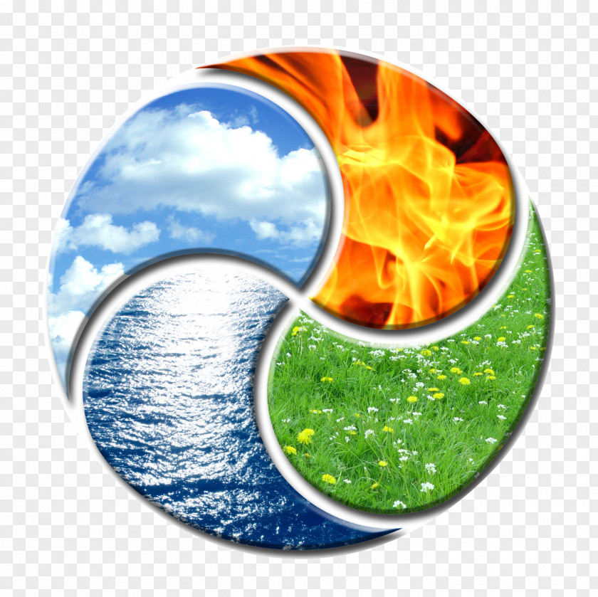 Fire Classical Element Earth Water Air Yin And Yang PNG