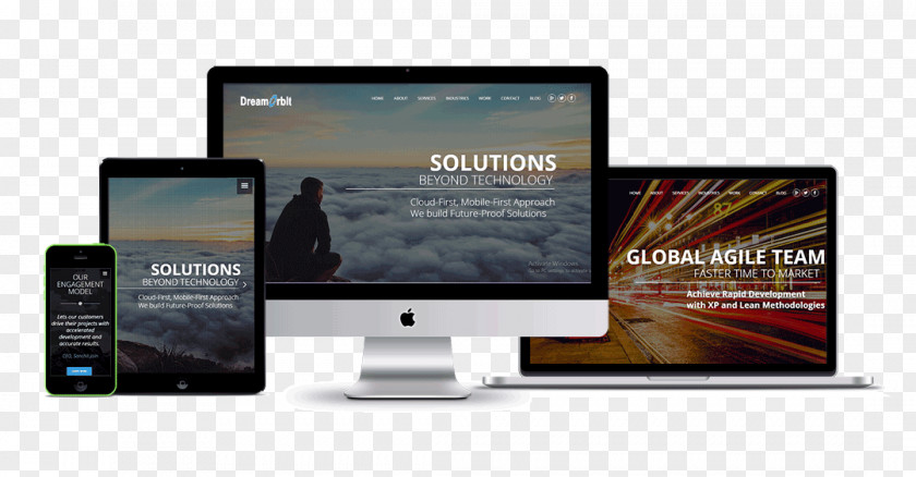 Web Design Development Responsive Application PNG