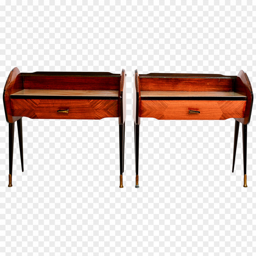 Bed Top View Bedside Tables Furniture Designer 1940s PNG