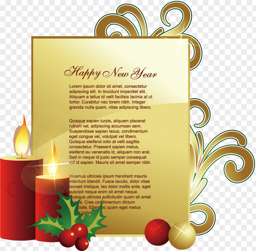 Creative Christmas Gold PNG