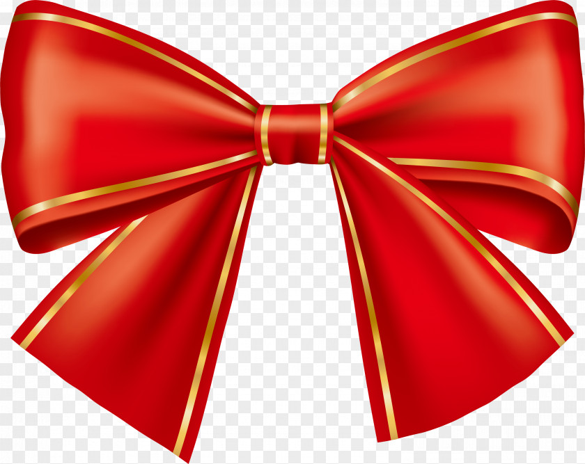 Hand Painted Red Ribbon Bow Material PNG
