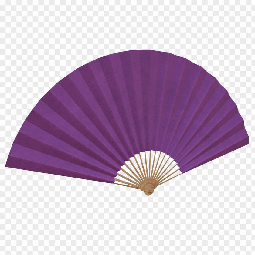 Purple Japanese Folding Fan Japan Hand Paper PNG