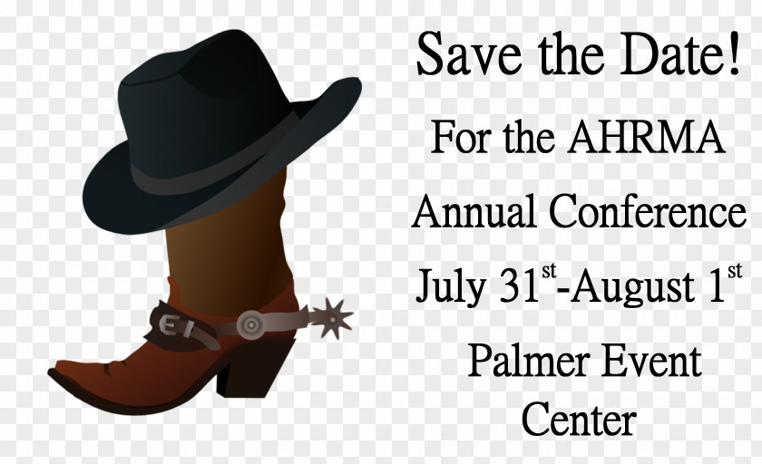 Save Date Cowboy Boot Hat 'n' Boots Clip Art PNG