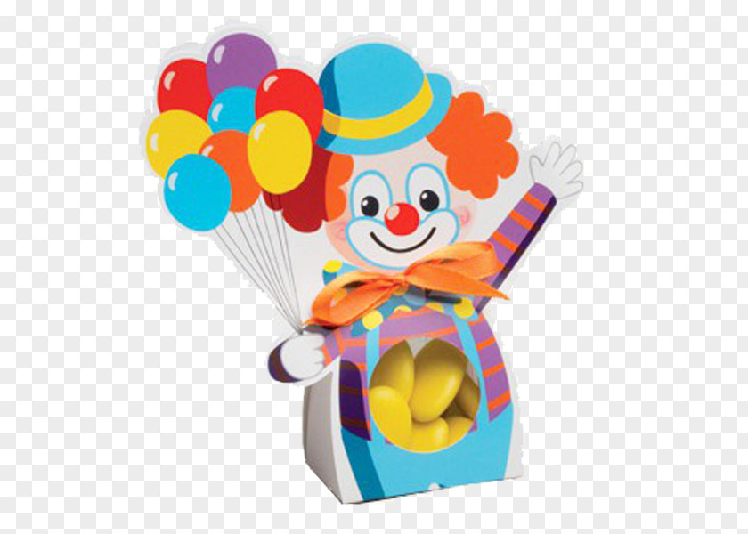 Amusement Clown Ballotin Dragée Circus Cardboard PNG