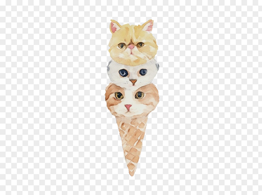 Fawn Dessert Ice Cream Cone Background PNG