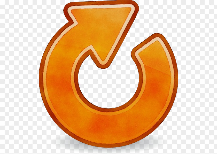 Number Sign Orange PNG