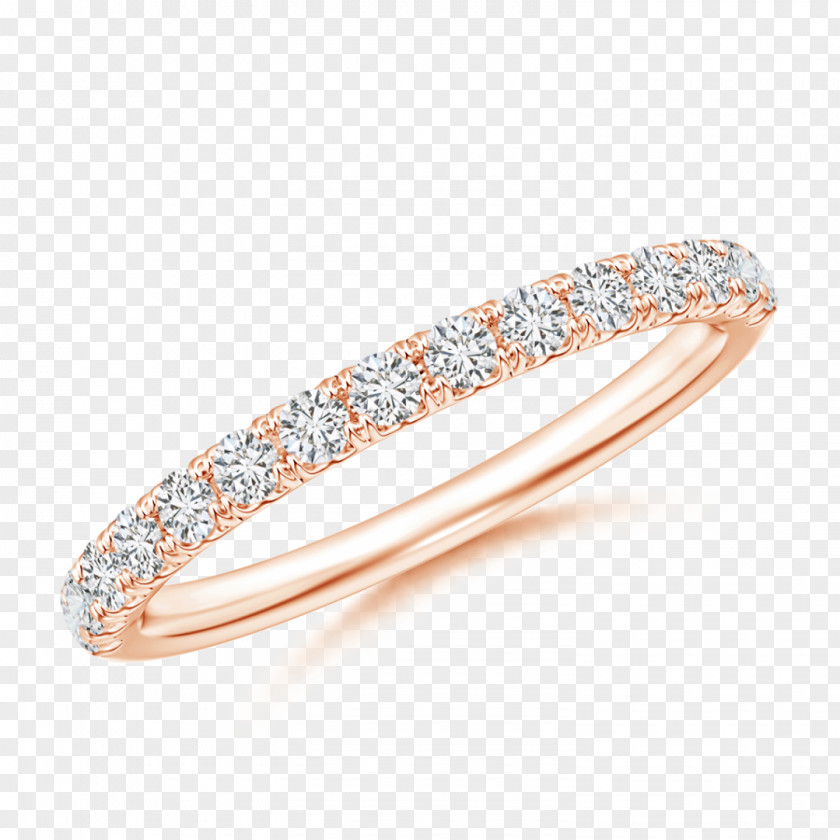 Pave Infinity Band Wedding Ring Eternity Size PNG