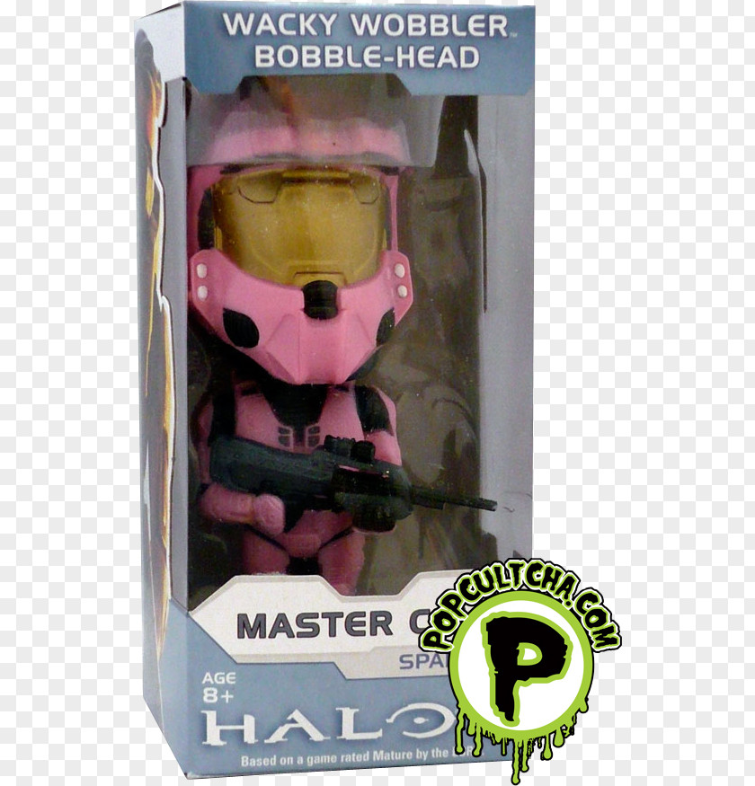 Pink Halo 3 Master Chief Action & Toy Figures Bobblehead Spartan PNG
