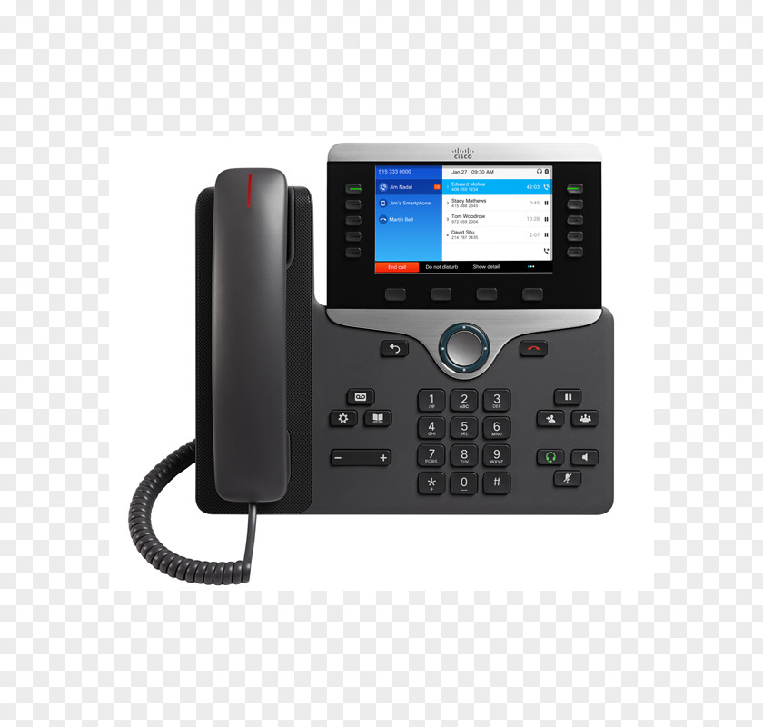 Sip VoIP Phone Cisco 8851 Voice Over IP Telephone PNG